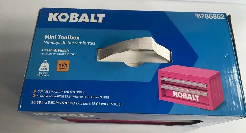 Kobalt Mini 2-Drawer Hot Pink Steel Tool Box